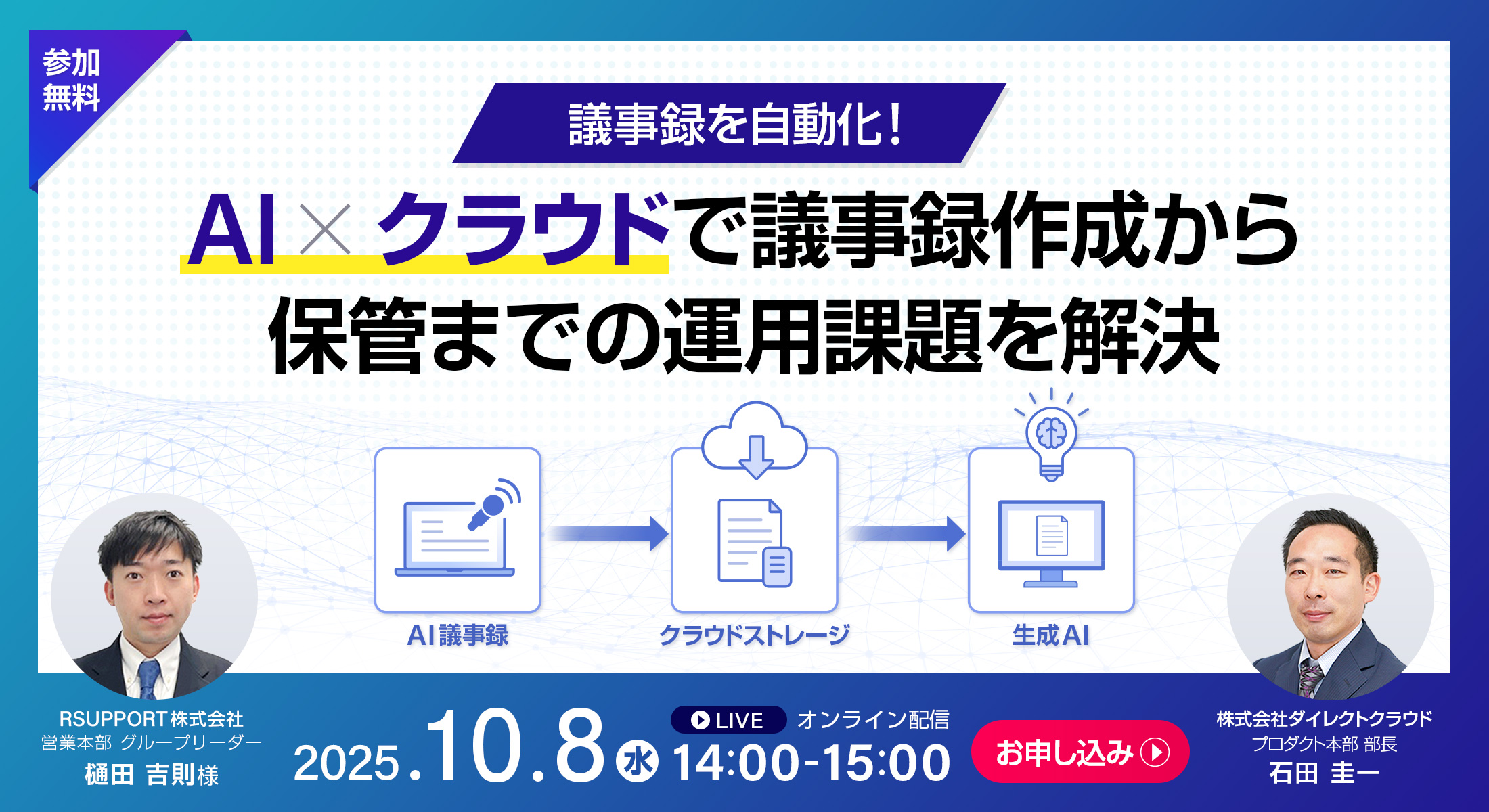 議事録を自動化!AI×クラウドで議事録作成から保管までの運用課題を解決